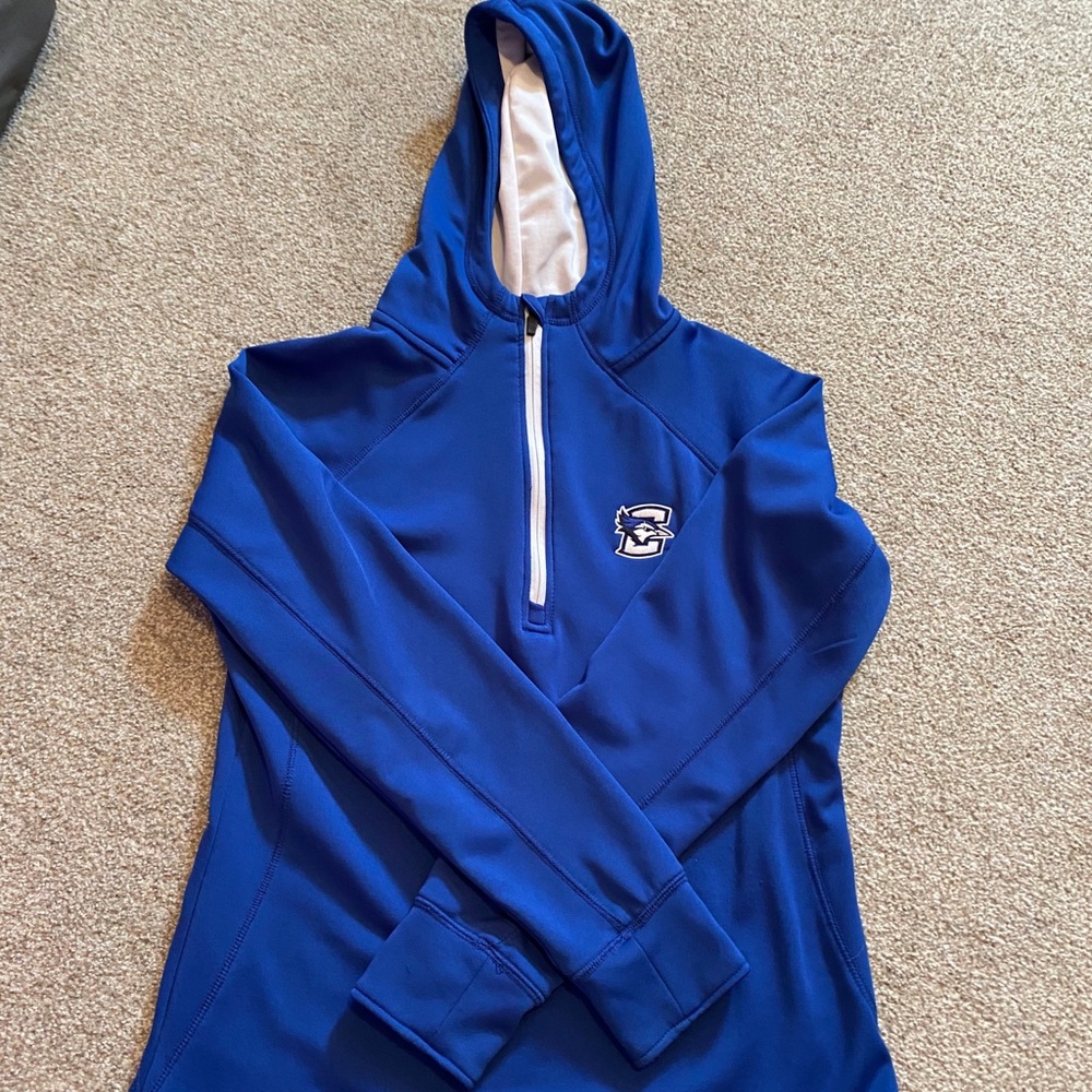 Creighton Blue Jays hooded quarter zip